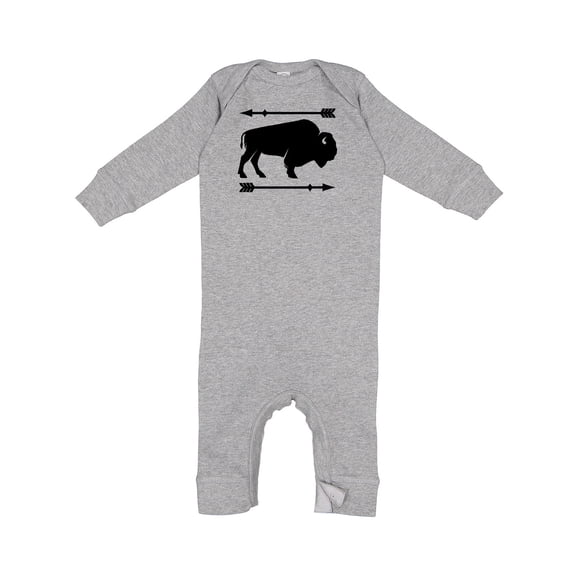 Inktastic Buffalo Cute Animal Western Baby Romper Coveralls