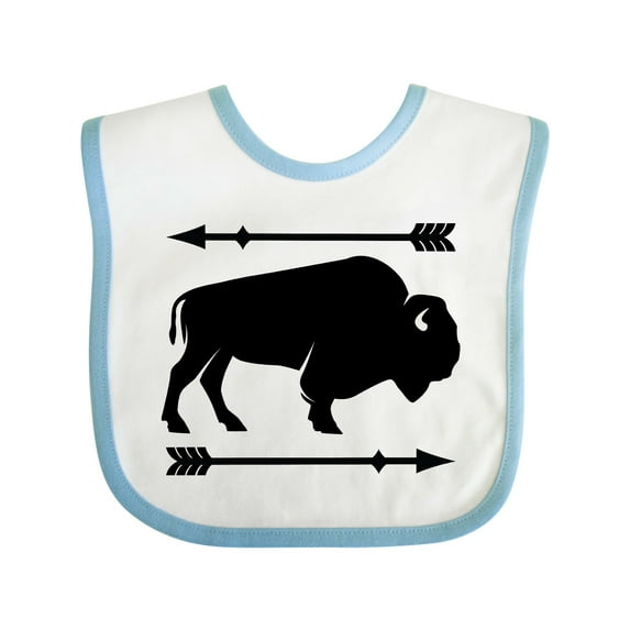Inktastic Buffalo Cute Animal Western Boys or Girls Baby Bib