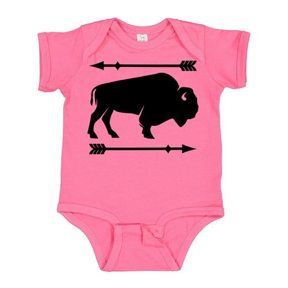 Inktastic Buffalo Cute Animal Western Boys or Girls Baby Bodysuit