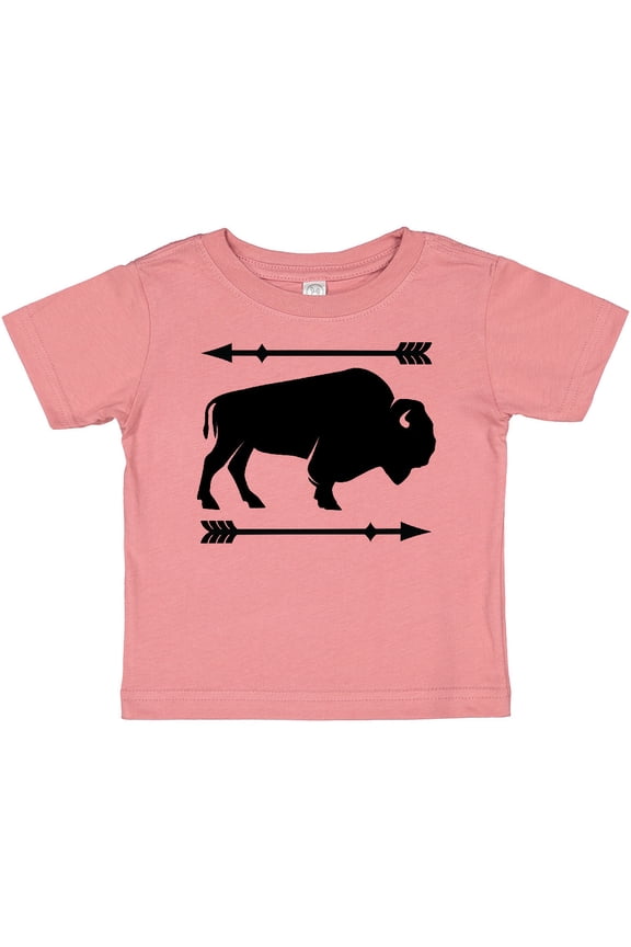 Buffalo Cute Animal Western Boys or Girls Baby T-Shirt