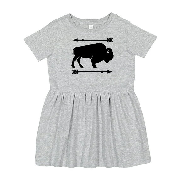 Inktastic Buffalo Cute Animal Western Girls Toddler Dress