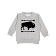 thumbnail image 1 of Inktastic Buffalo Cute Animal Western Toddler Sweatshirt, 1 of 4
