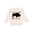 thumbnail image 1 of Inktastic Buffalo Cute Animal Western Toddler Sweatshirt, 1 of 4