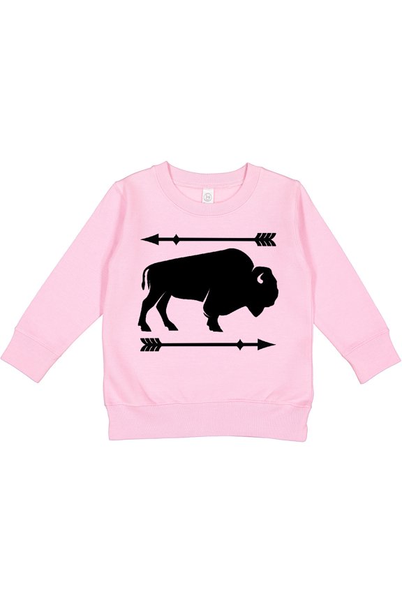 Buffalo Cute Animal Western Toddler Sweatshirt
