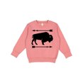 thumbnail image 1 of Inktastic Buffalo Cute Animal Western Toddler Sweatshirt, 1 of 4
