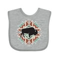 thumbnail image 1 of Inktastic Buffalo Cute Western Pattern Boys or Girls Baby Bib, 1 of 4