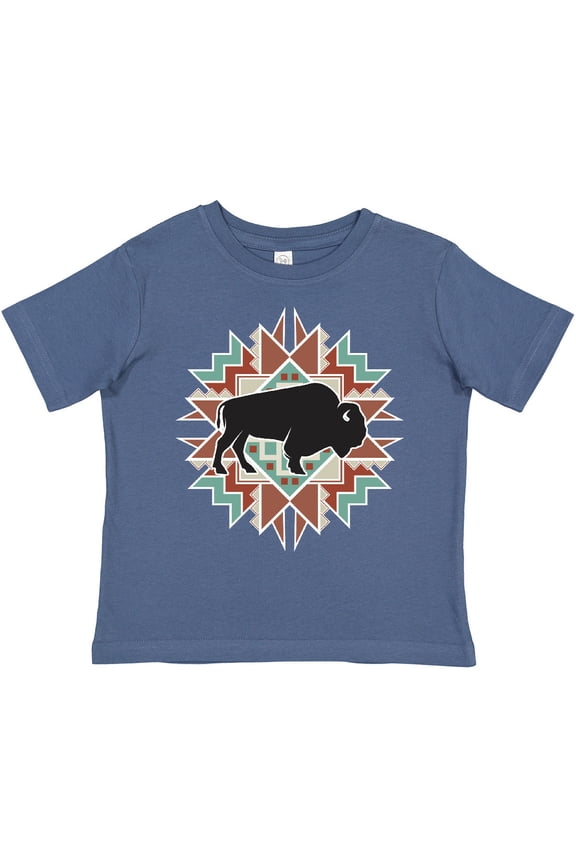 Buffalo Cute Western Pattern Boys or Girls Toddler T-Shirt