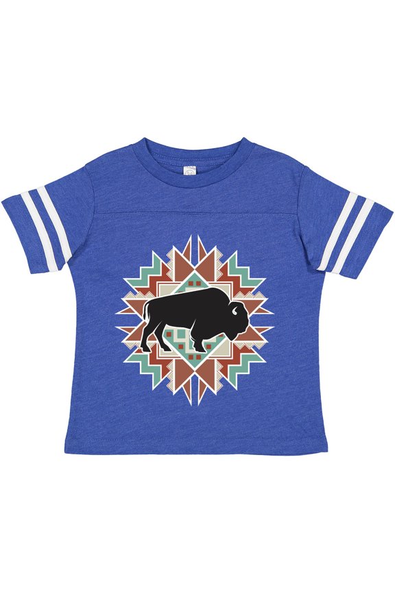 Buffalo Cute Western Pattern Boys or Girls Toddler T-Shirt