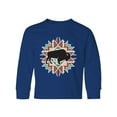 thumbnail image 1 of Inktastic Buffalo Cute Western Pattern Long Sleeve Youth T-Shirt, 1 of 5