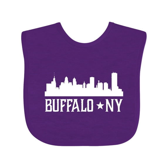 Inktastic Buffalo New York NY Cities Skyline Boys or Girls Baby Bib