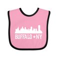thumbnail image 1 of Inktastic Buffalo New York NY Cities Skyline Boys or Girls Baby Bib, 1 of 4