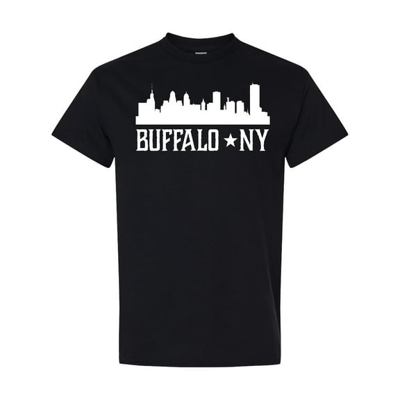 Inktastic Buffalo New York Ny Cities Skyline T-Shirt