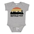 thumbnail image 1 of Inktastic Buffalo New York Skyline Retro Boys or Girls Baby Bodysuit, 1 of 5