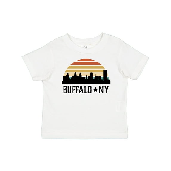 Inktastic Buffalo New York Skyline Retro Boys or Girls Baby T-Shirt