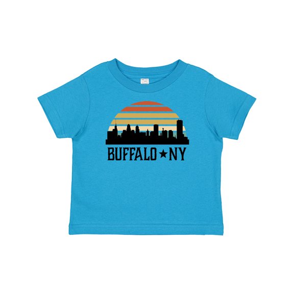 Inktastic Buffalo New York Skyline Retro Boys or Girls Baby T-Shirt