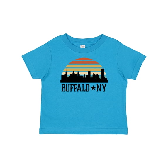 Inktastic Buffalo New York Skyline Retro Boys or Girls Baby T-Shirt
