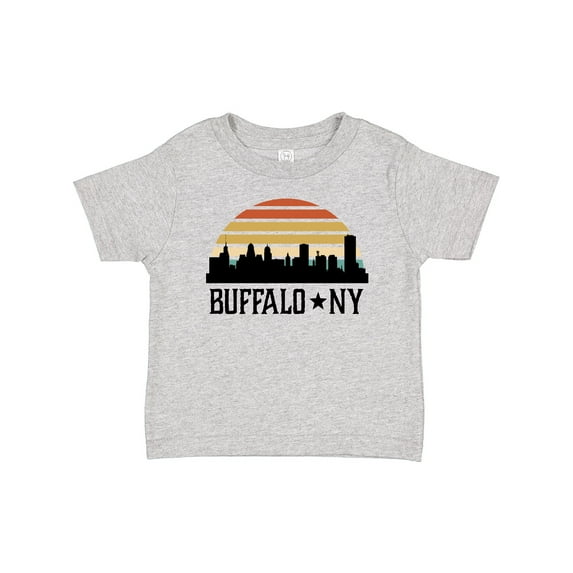 Inktastic Buffalo New York Skyline Retro Boys or Girls Baby T-Shirt