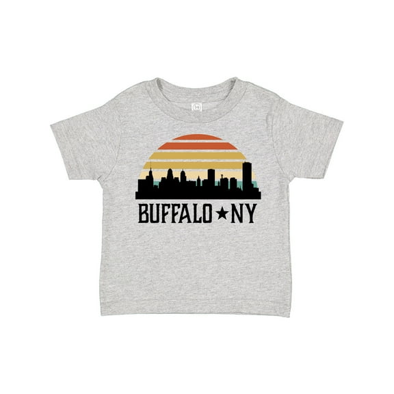 Inktastic Buffalo New York Skyline Retro Boys or Girls Toddler T-Shirt
