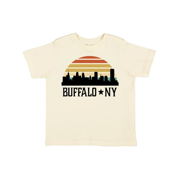 Inktastic Buffalo New York Skyline Retro Boys or Girls Toddler T-Shirt