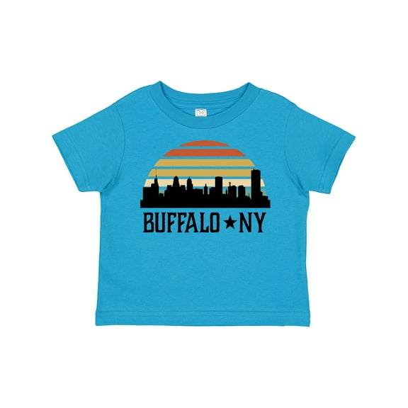 Inktastic Buffalo New York Skyline Retro Boys or Girls Toddler T-Shirt