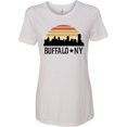 thumbnail image 1 of Inktastic Buffalo New York Skyline Retro Women's T-Shirt, 1 of 5