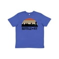 thumbnail image 1 of Inktastic Buffalo New York Skyline Retro Youth T-Shirt, 1 of 5