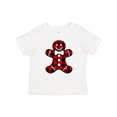 thumbnail image 1 of Inktastic Buffalo Plaid Gingerbread Man Boys or Girls Baby T-Shirt, 1 of 5
