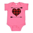 thumbnail image 1 of Inktastic Buffalo Plaid Valentines Day Heart Boys or Girls Baby Bodysuit, 1 of 5