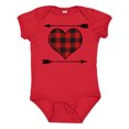 thumbnail image 1 of Inktastic Buffalo Plaid Valentines Day Heart Boys or Girls Baby Bodysuit, 1 of 5