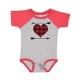 thumbnail image 1 of Inktastic Buffalo Plaid Valentines Day Heart Boys or Girls Baby Bodysuit, 1 of 5