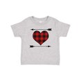 thumbnail image 1 of Inktastic Buffalo Plaid Valentines Day Heart Boys or Girls Baby T-Shirt, 1 of 5