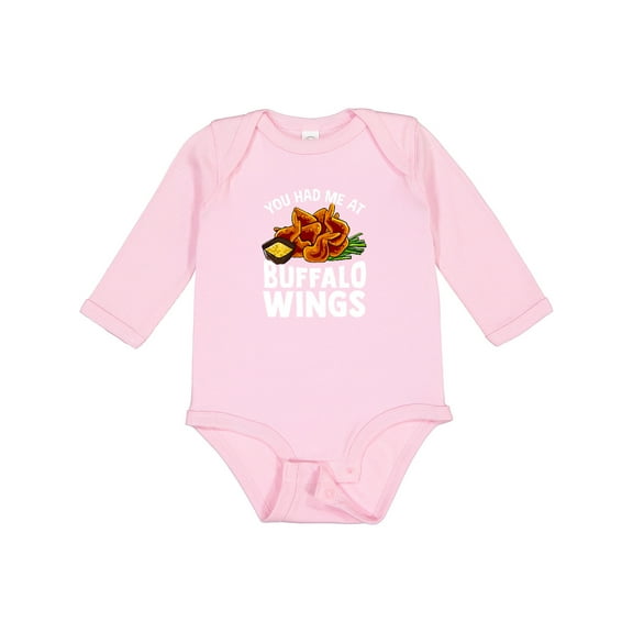 Inktastic Buffalo Wings Game Day Snack Boys or Girls Long Sleeve Baby Bodysuit