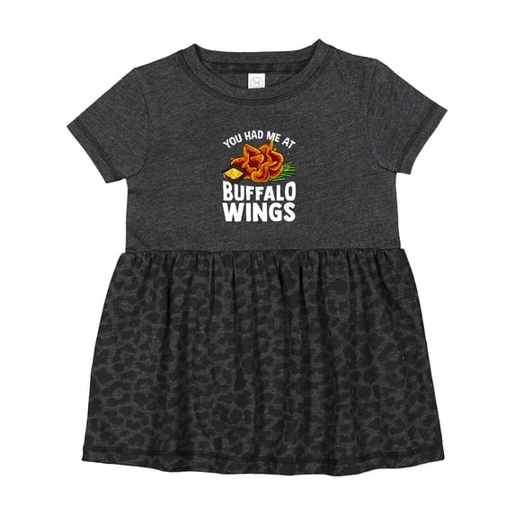 Inktastic Buffalo Wings Game Day Snack Girls Baby Dress