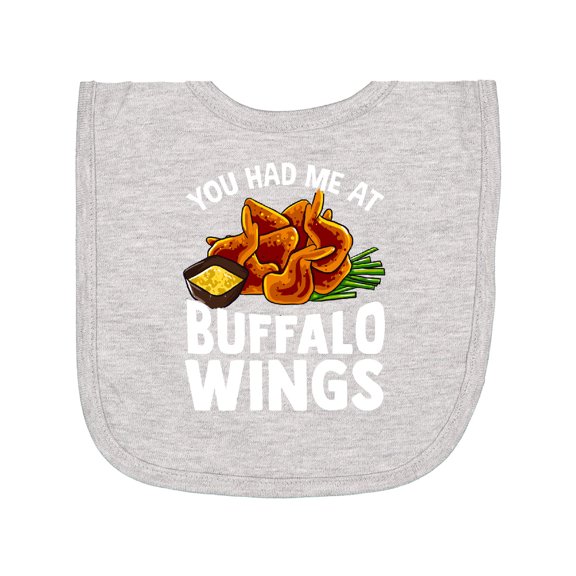Inktastic Buffalo Wings Game Day Snack Newborn Bib