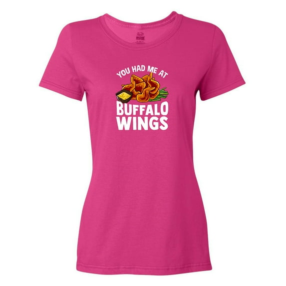 Inktastic Buffalo Wings Game Day Snack Women's T-Shirt