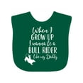 thumbnail image 1 of Inktastic Bull Rider Like Daddy Childs Boys Baby Bib, 1 of 4