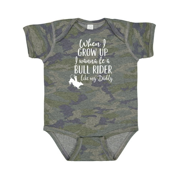 Inktastic Bull Rider Like Daddy Childs Boys Baby Bodysuit
