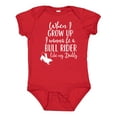 thumbnail image 1 of Inktastic Bull Rider Like Daddy Childs Boys Baby Bodysuit, 1 of 5