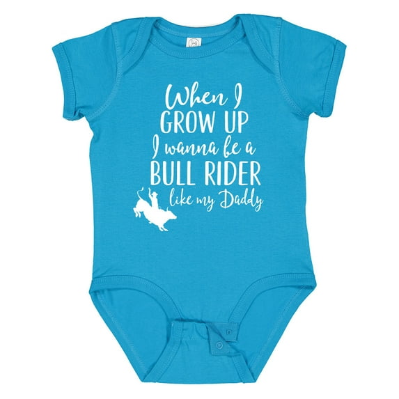 Inktastic Bull Rider Like Daddy Childs Boys Baby Bodysuit