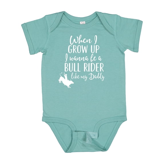 Inktastic Bull Rider Like Daddy Childs Boys Baby Bodysuit