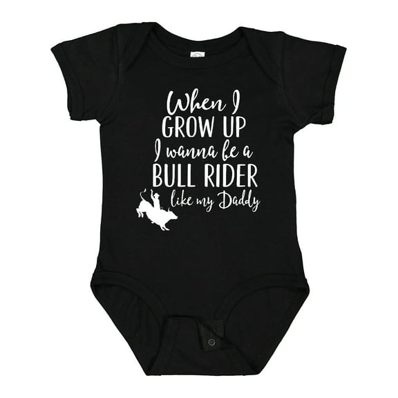 Inktastic Bull Rider Like Daddy Childs Boys Baby Bodysuit