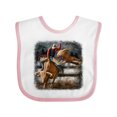 thumbnail image 1 of Inktastic Bull Riding Boys or Girls Baby Bib, 1 of 4
