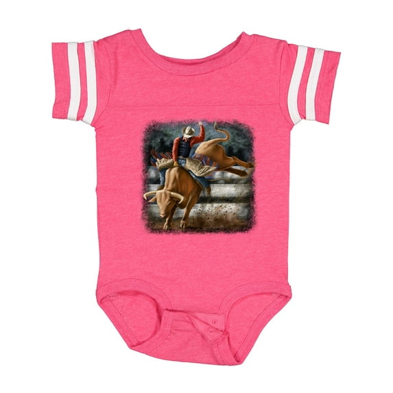 Inktastic Bull Riding Boys or Girls Baby Bodysuit