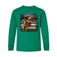 thumbnail image 1 of Inktastic Bull Riding Long Sleeve Youth T-Shirt, 1 of 5