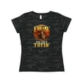 thumbnail image 1 of Inktastic Bull Riding Rodeo Gift Women's T-Shirt, 1 of 5