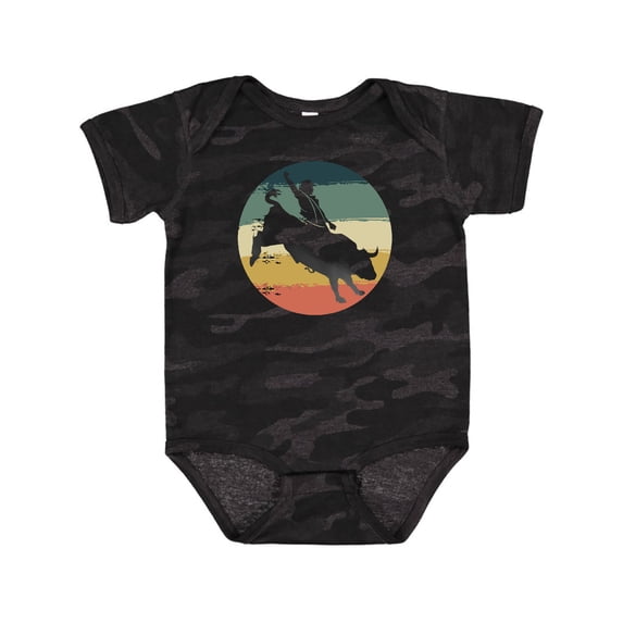 Inktastic Bull Riding Rodeo Rider Boys or Girls Baby Bodysuit