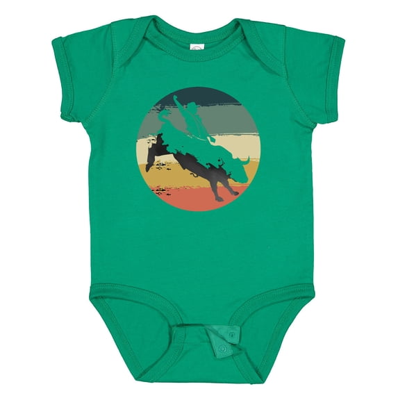 Inktastic Bull Riding Rodeo Rider Boys or Girls Baby Bodysuit