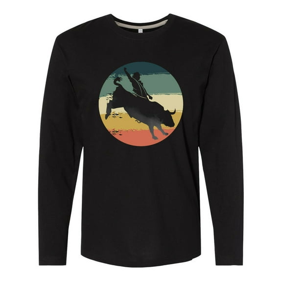 Inktastic Bull Riding Rodeo Rider Long Sleeve T-Shirt