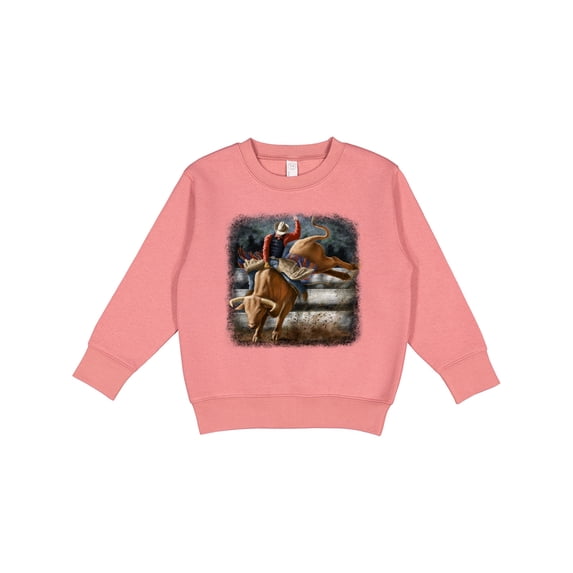 Inktastic Bull Riding Toddler Sweatshirt