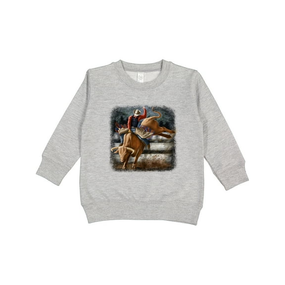 Inktastic Bull Riding Toddler Sweatshirt